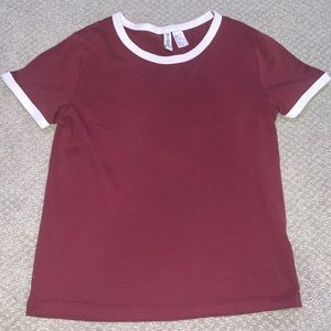 cute burgundy tee